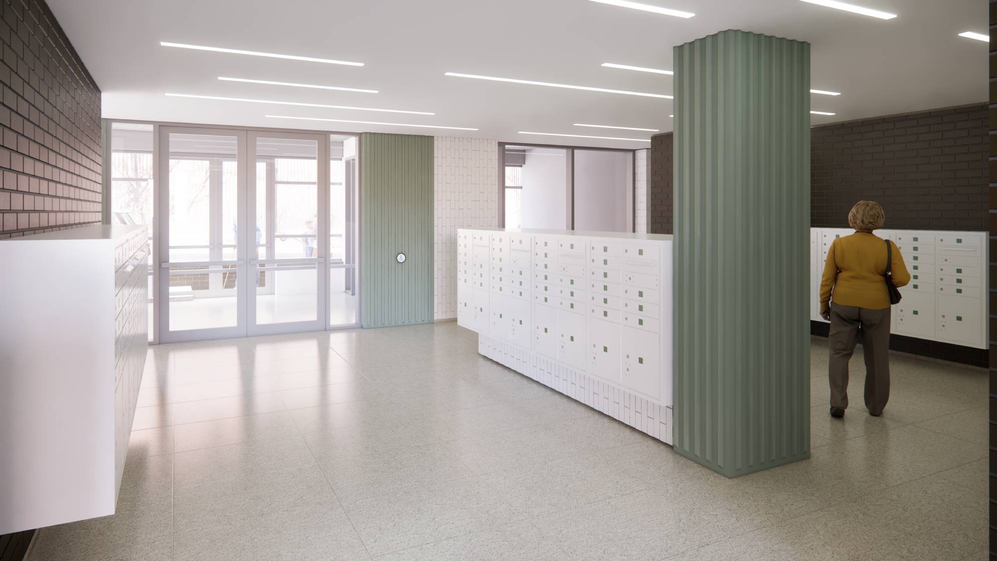Render of Vestíbulo del Edificio 11