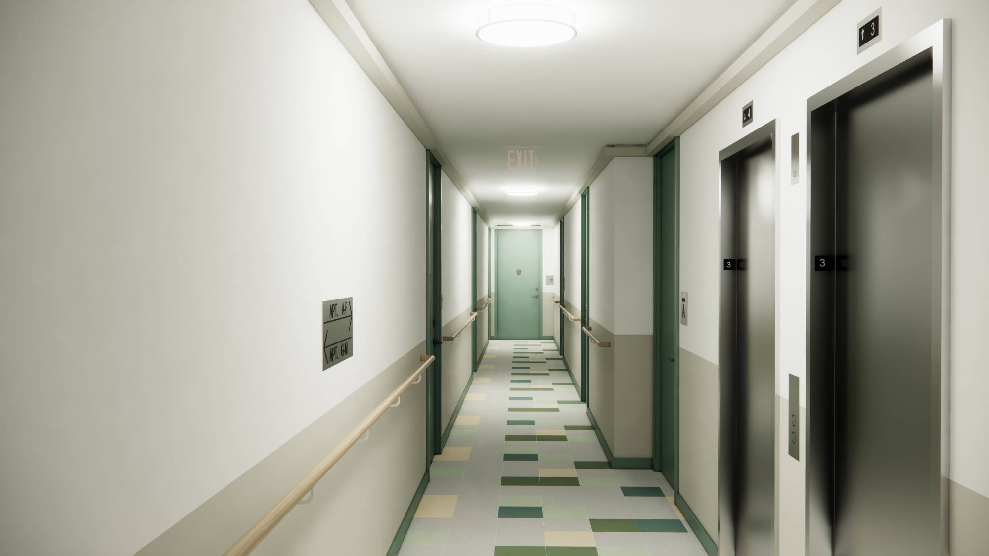 Render of Pasillo